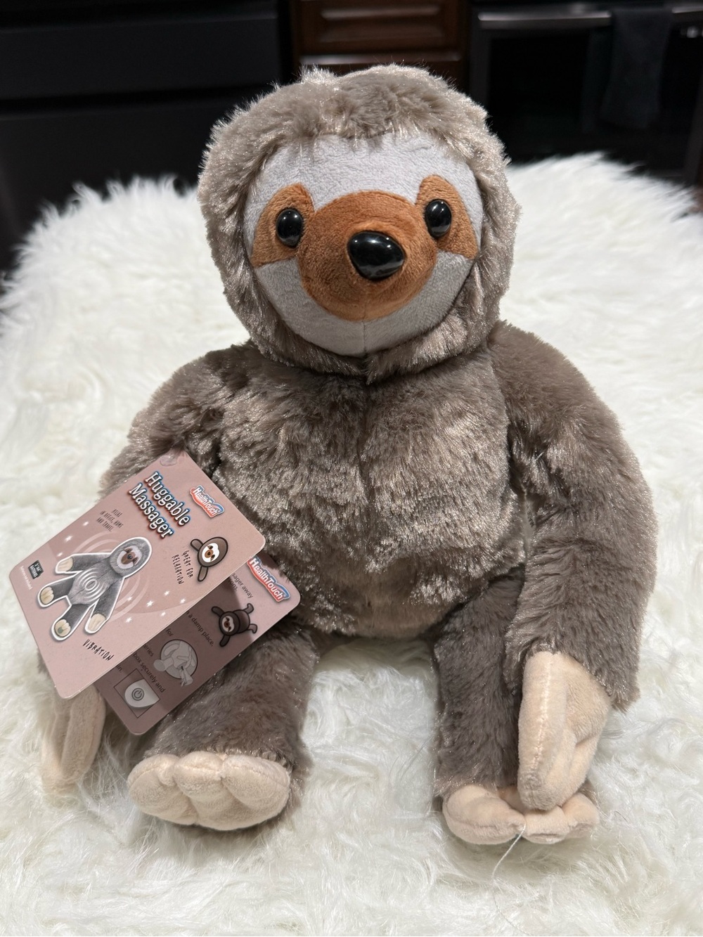 Health Touch Plush Sloth Huggable Massager 14 inch NEW